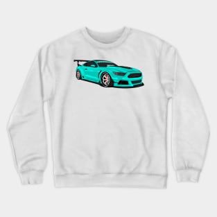 MUSTANG WIDEBODY TURQUOISE Crewneck Sweatshirt